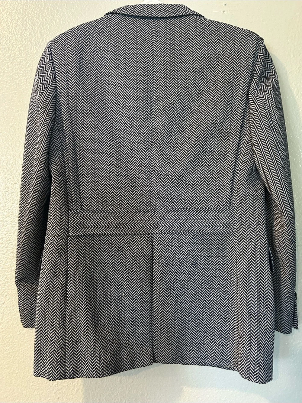 Vintage 70s Mr Rays Palm Springs Geometric Pattern Lined Blazer Jacket Chevron